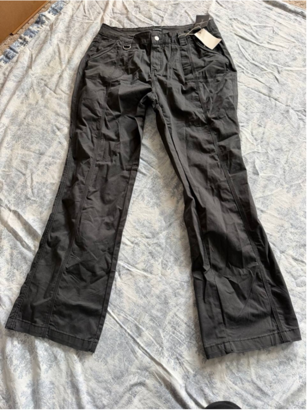Flamingals Women's Wide Leg Mid Waist Dress Flare Straight Pants 2XL